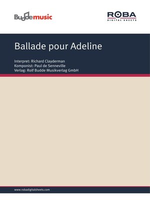 cover image of Ballade pour Adeline